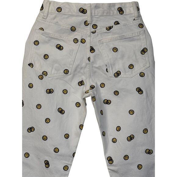 Reformation Mixed Emotions High Rise Straight Jeans Size 26 White - Picture 5 of 11